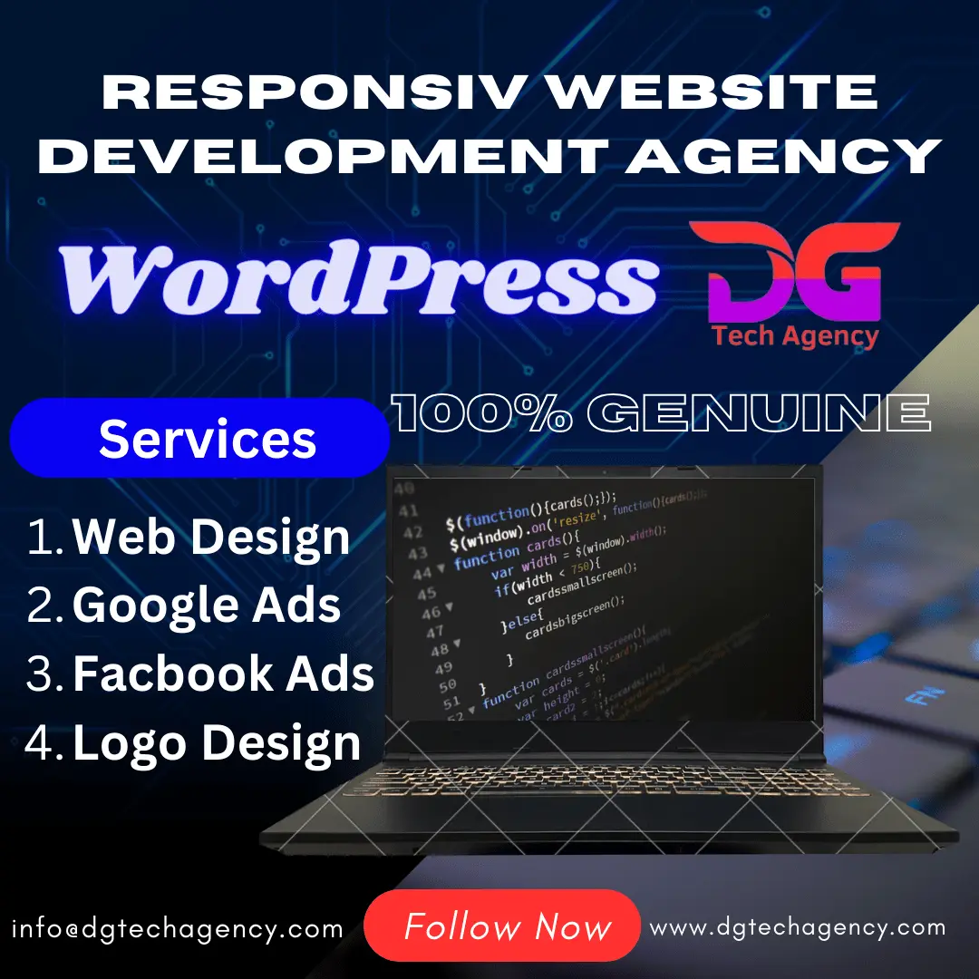 dgtech agency, wordpress web designer
