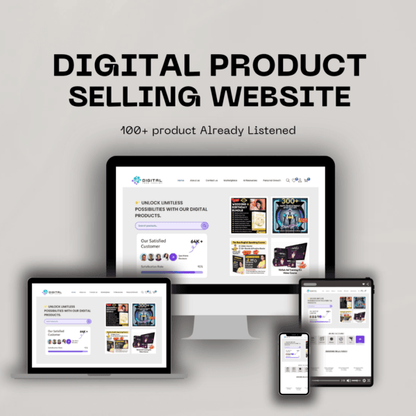 High-Converting  Digital Products selling website