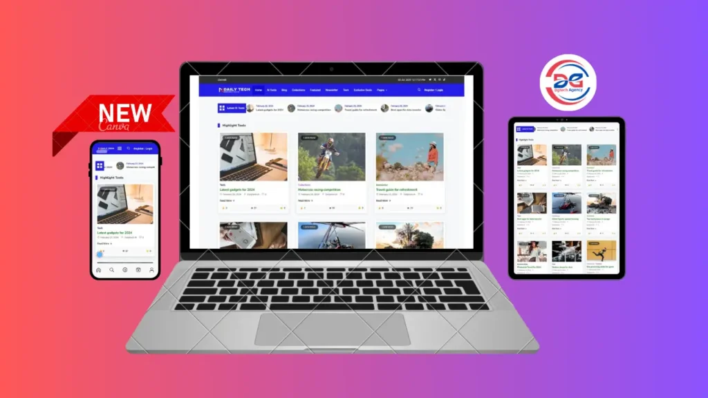 Daily Tech ( Blog ) website preview