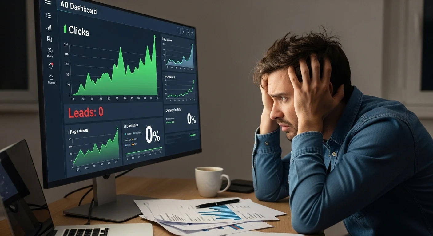 ads chal rahe hain par leads kyu nahi aa rahi conversion problem