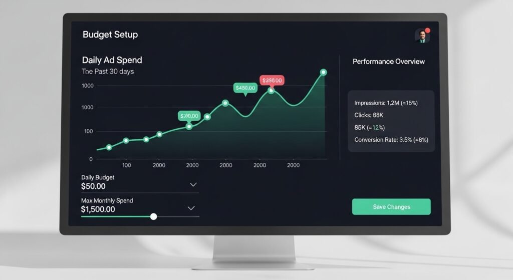 facebook ads budget setup daily spend optimization