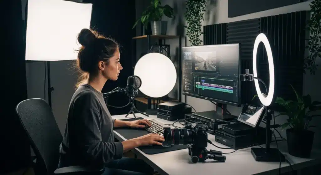 high quality instagram content creation reels setup