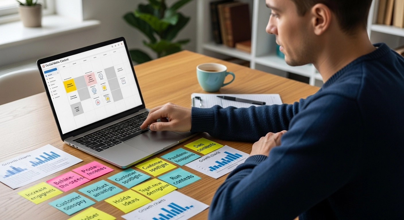 small business content ideas social media marketing strategy planning